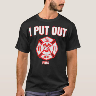 Halloween-Kostüm-Feuerwehrmann, den ich aussetze T-Shirt
