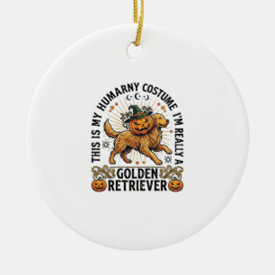 Halloween-Kostüm für Menschen Golden Retriever Kür Keramik Ornament