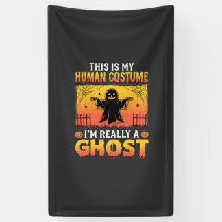 Halloween-Kostüm Geist Vintage Banner