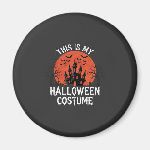 Halloween-Kostüm Geisterburg Vektor-Design Magnet