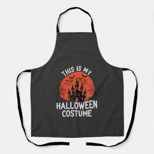 Halloween-Kostüm Geisterburg Vektor-Design Schürze