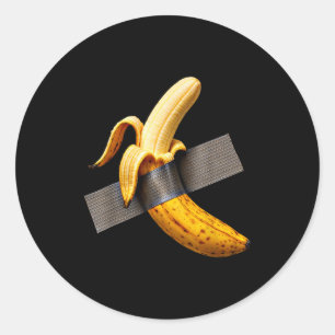 Halloween-Kostüm geschälte Banane lustig Klebeband Runder Aufkleber
