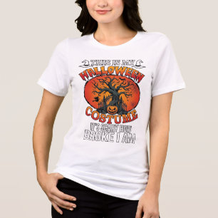 Halloween-Kostüm Gruselig Kaputte Kürbis Gruselige Tri-Blend Shirt