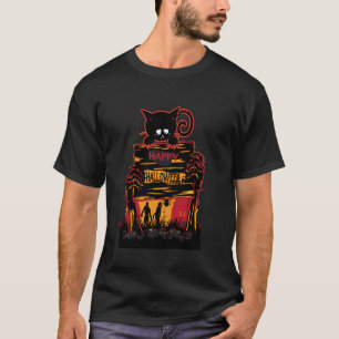 Halloween-Kostüm Halloween Katzen T-Shirt