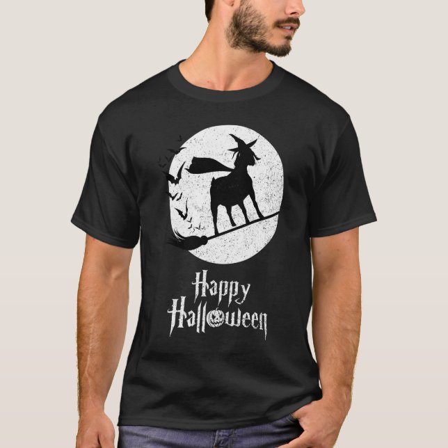 Halloween-Kostüm, Hexenmeister-Ziege-Lover T-Shirt (Vorderseite)