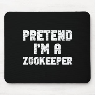 Halloween Kostüm – Ich bin ein fauler Zoowärter- Mousepad