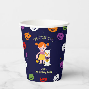 Halloween-Kostüm Mädchen Geburtstagsfeier  Pappbecher