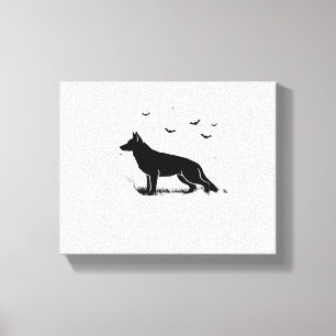 Halloween-Kostüm Mein Deutscher Schäferhund Leinwanddruck