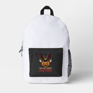 Halloween-Kostüm Monster-Kürbis Gothic-Vektor De Bedruckter Rucksack