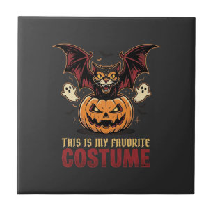 Halloween-Kostüm Monster-Kürbis Gothic-Vektor De Fliese