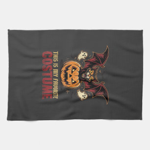 Halloween-Kostüm Monster-Kürbis Gothic-Vektor De Geschirrtuch