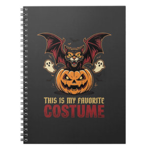 Halloween-Kostüm Monster-Kürbis Gothic-Vektor De Notizblock