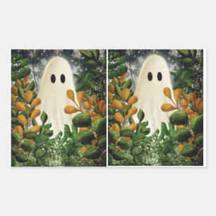 Halloween-Kostüm-Party-Aufkleber Rechteckiger Aufkleber