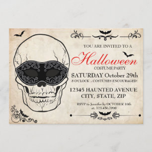 Halloween-Kostüm-Party Einladung