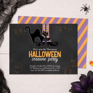 Halloween-Kostüm-Party Süße Hexe Einladung
