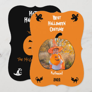 Halloween-Kostüm personalisierte Foto-Feiertagskar Feiertagskarte