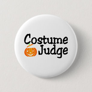 Halloween-Kostüm-Richter-Kürbis Button