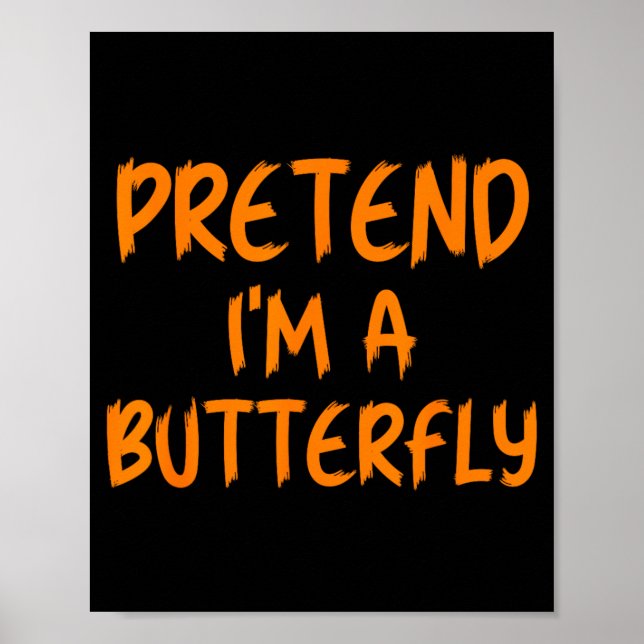 Halloween Kostüm Schmetterling Faul Poster (Vorne)
