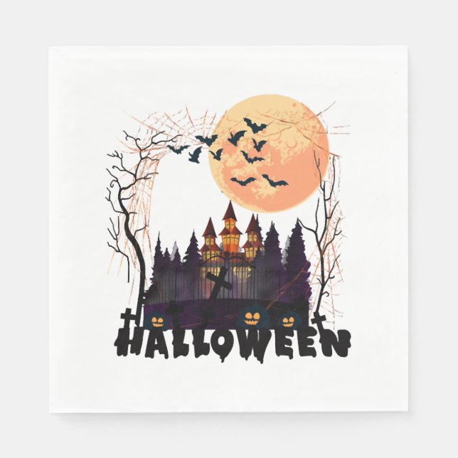 Halloween-Kostüm Serviette (Vorderseite)