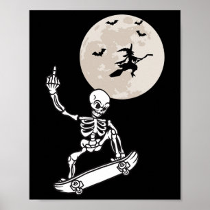 Halloween-Kostüm Skateboard-Junge Skateboardfahren Poster