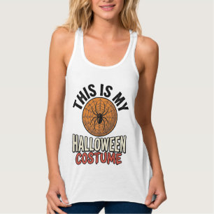 Halloween-Kostüm Spinnennetz Vintage-Shirt-Design_ Tank Top