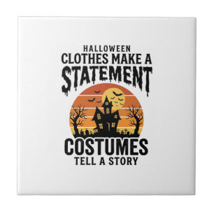 Halloween-Kostüm Statement Vintage-Shirt-Design_1 Fliese