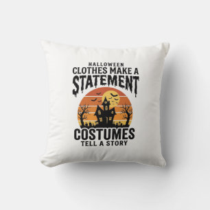 Halloween-Kostüm Statement Vintage-Shirt-Design_1 Kissen