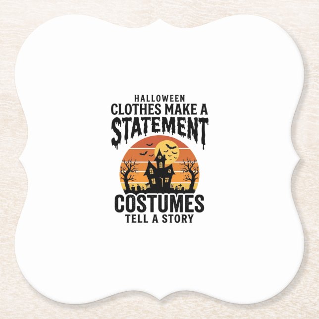 Halloween-Kostüm Statement Vintage-Shirt-Design_1 Untersetzer (Vorderseite)