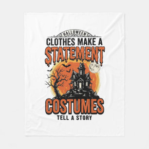 Halloween-Kostüm Statement Vintage Vector Shirt_1 Fleecedecke