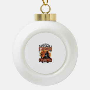 Halloween-Kostüm Statement Vintage Vector Shirt_1 Keramik Kugel-Ornament