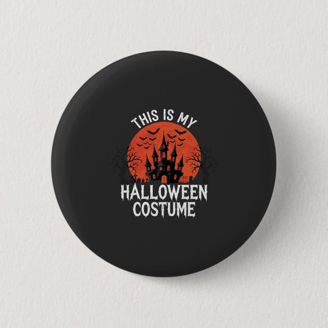 Halloween-Kostüm Vektor-Design eines verlassenen S Button (Vorderseite)