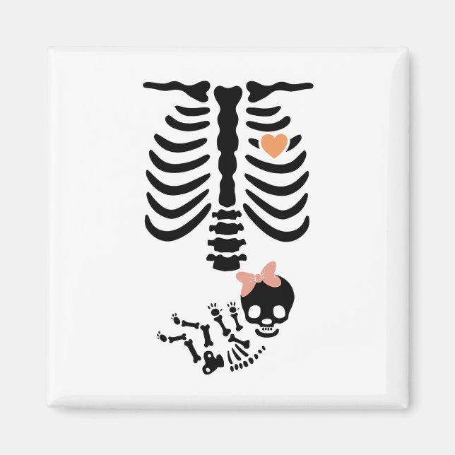Halloween-Kostüm von Baby Skeleton Magnet (Vorne)