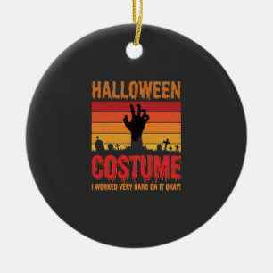 Halloween-Kostüm Zombie-Friedhof Retro-Horror-Desi Keramik Ornament
