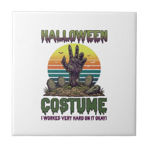 Halloween-Kostüm Zombie-Hand Friedhofs-Grabsteine Fliese