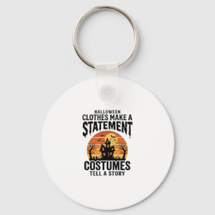 Halloween-Kostümaussage Vintage-Shirt-Design_1 Schlüsselanhänger