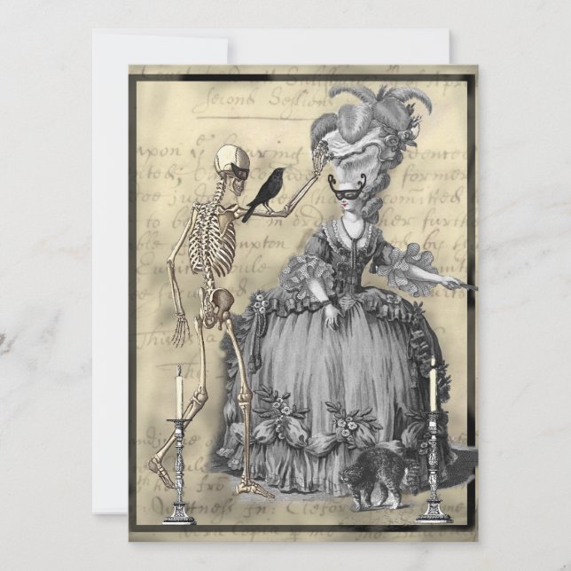 Halloween-Kostümball Einladung (Vorderseite)