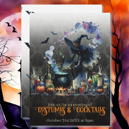Halloween Kostüme & Cocktails Einladung