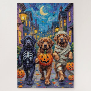 Halloween-Kostüme der Neufundländer Puzzle