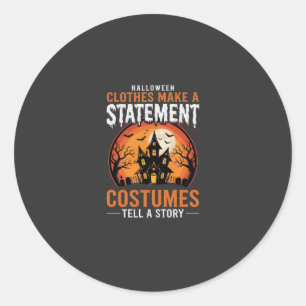 Halloween-Kostüme erzählen eine Geschichte Geister Runder Aufkleber