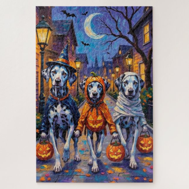 Halloween-Kostüme für Dalmatiner Puzzle (Vertikal)