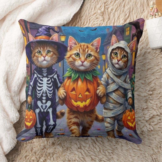 Halloween-Kostüme für persische Katzen Kissen (Decke)