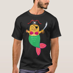 Halloween Kostüme Meerjungfrau Katze für Frauen Gi T-Shirt