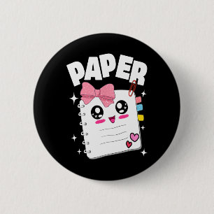 Halloween-Kostüme niedliche Rock Paper Schere Kind Button
