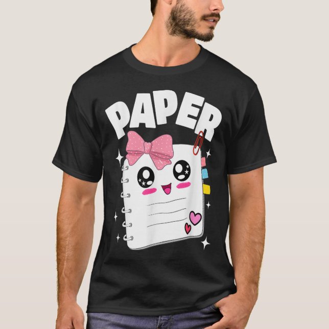 Halloween-Kostüme Rock Paper Schere Kinder Männer T-Shirt (Vorderseite)