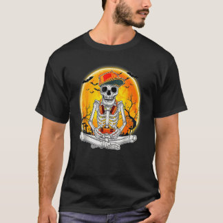 Halloween-Kostüme Skelett Gamer Videospiel T-Shirt