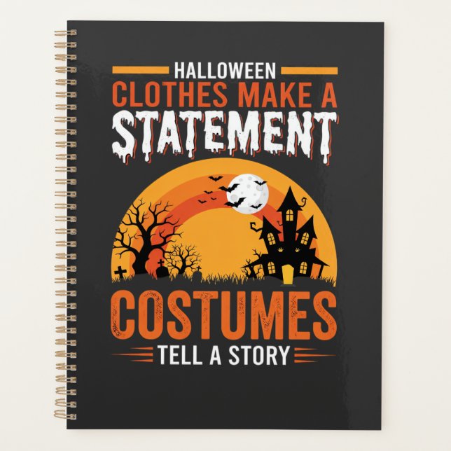 Halloween-Kostüme Statement Geisterhaus Design Planer (Vorderseite)