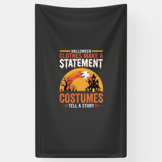 Halloween-Kostüme Statement Spukhaus-Design Banner (Vertikal)