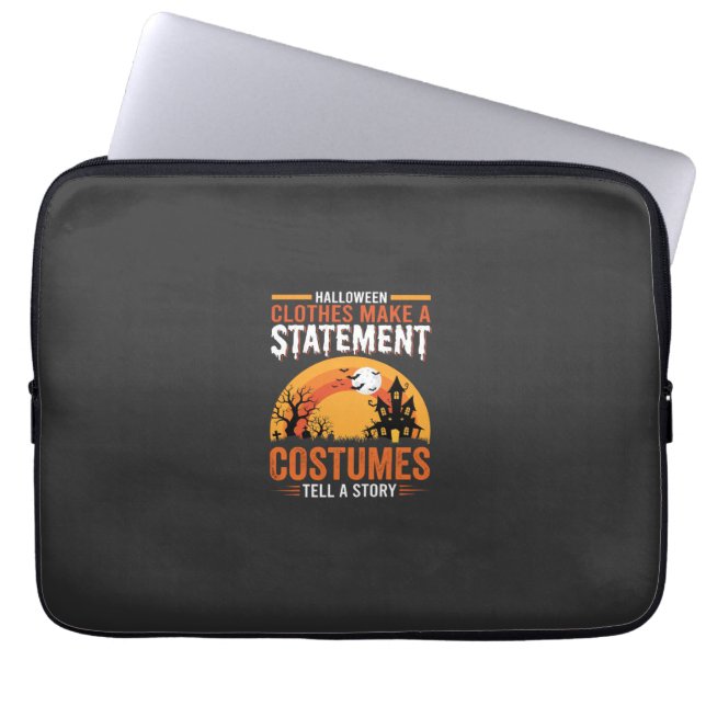 Halloween-Kostüme Statement Spukhaus-Design Laptopschutzhülle (Vorderseite)