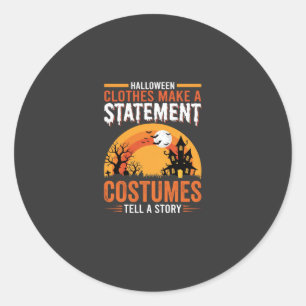 Halloween-Kostüme Statement Spukhaus-Design Runder Aufkleber