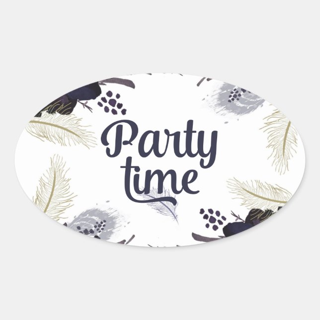 Halloween Kostüme und Cocktails Masquerade Bash Ovaler Aufkleber (Vorderseite)